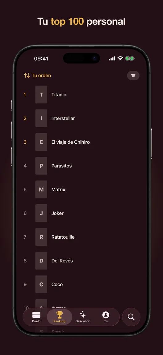 Tu top 100 personal